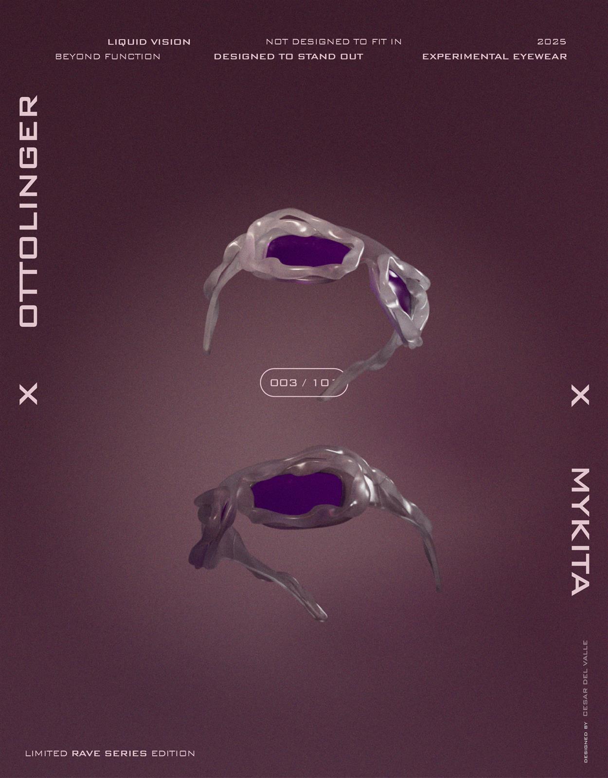 Ottolinger × Mykita — póster de campaña 01 (editorial)