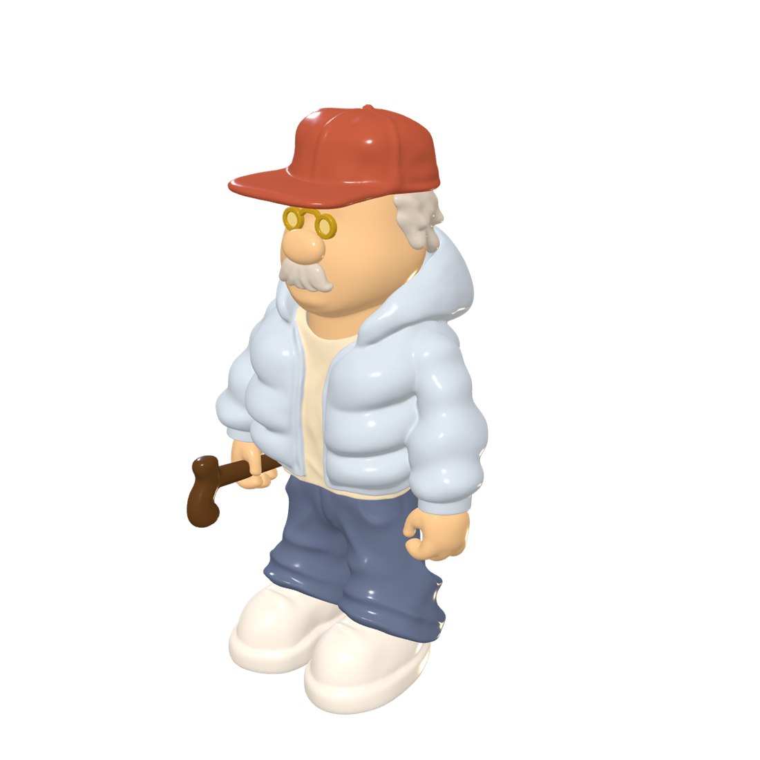 The Grmps — render 3D del GRMP en tres cuartos